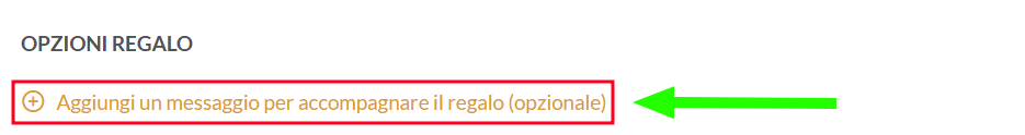 opzione regalo